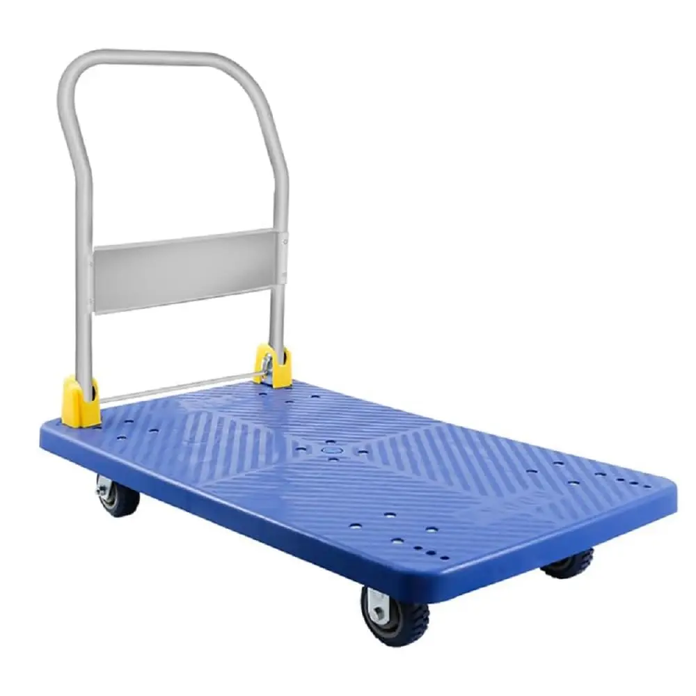 Platform Truck 1320Lb Capacity 360 Degree Swivel Wheels Heavy Duty Utility Cart w1134dhs