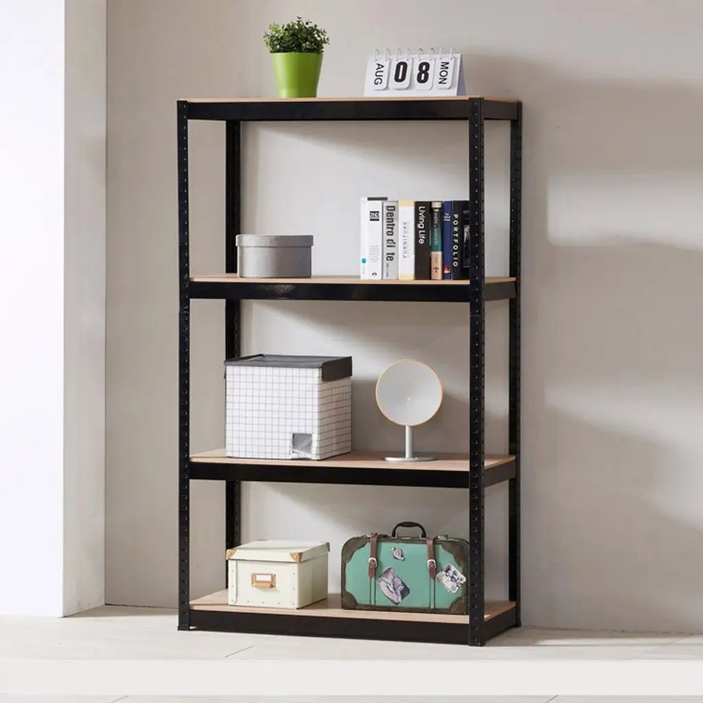 4 Shelf Alloy Metal Garage Utility Storage Rack grainbuds-y