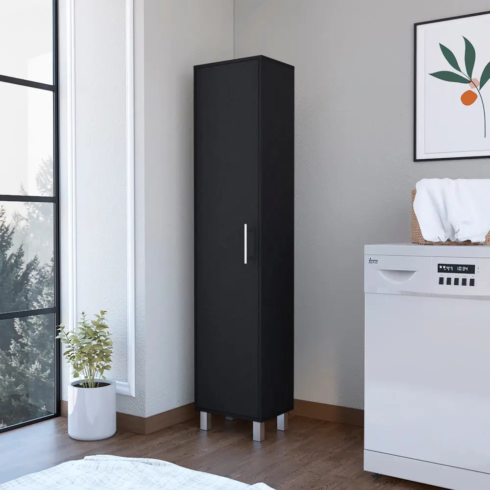 Black Garage Storage Cabinet Kitchen Shelving Unit treevol furniture
