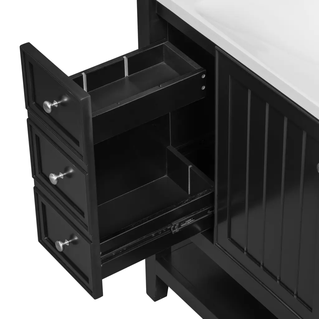 36" Bathroom Vanity Sink Bundle, One Cabinet and Three Drawers by