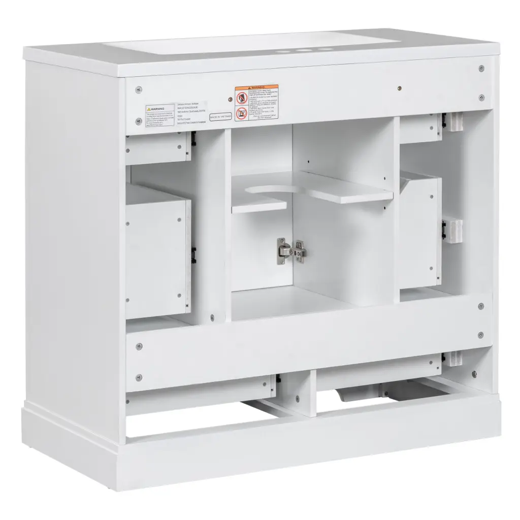 36 Inch Bathroom Vanity Sink Bundle - Six Drawers Multi Practical Design by