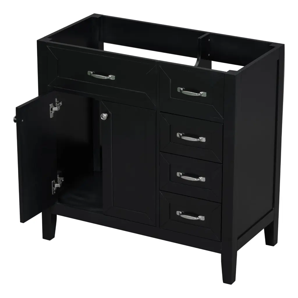 36 Inch Bathroom Vanity Without Sink Cabinet Base Only Modern Design rnb