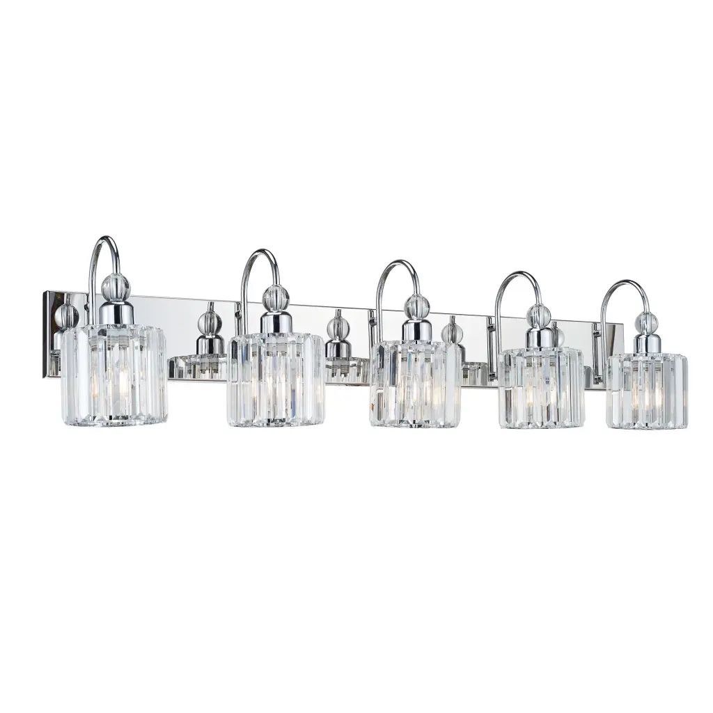 Modern Wall Mounted Light Home Bedroom and Bathroom Vanity Chrome jfi