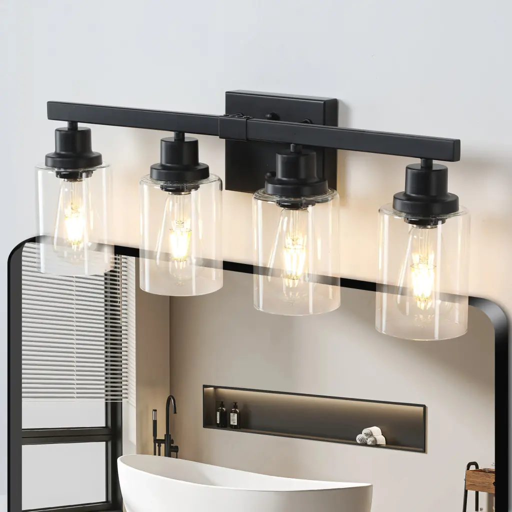 Farmhouse Vanity Lights Fixture 4 Lights Same As W1340P197620 lighting commune