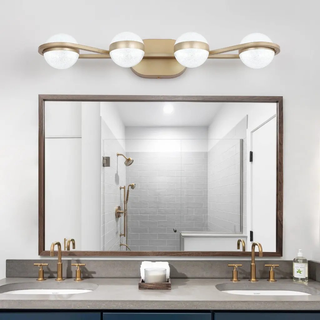 Modern Minimalist Gold Bathroom Vanity Light Same As W134067503 L2001 lighting commune
