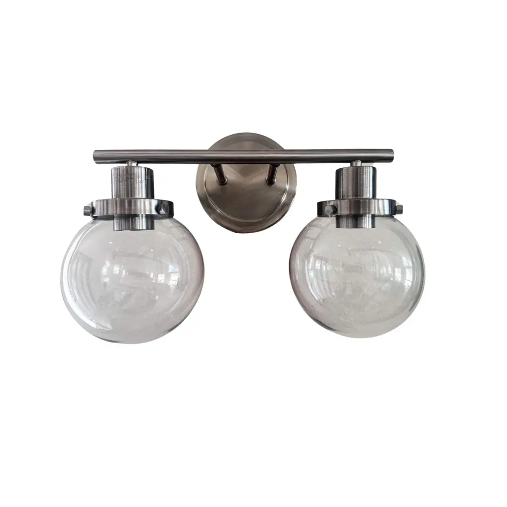 Bathroom Vanity Light Fixtures 2 Light Black Wall Sconce Lighting prohome