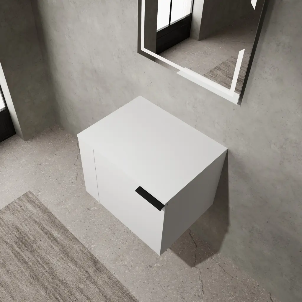 24 Inch Modern Bathroom Vanity Sink Bundle Cabinet Big Space levistar