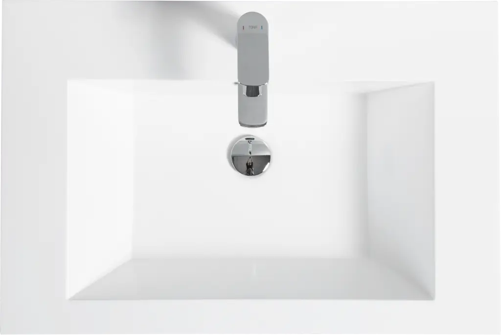 29 Inch Solid Surface Vanity Sink Bathroom White bathininc