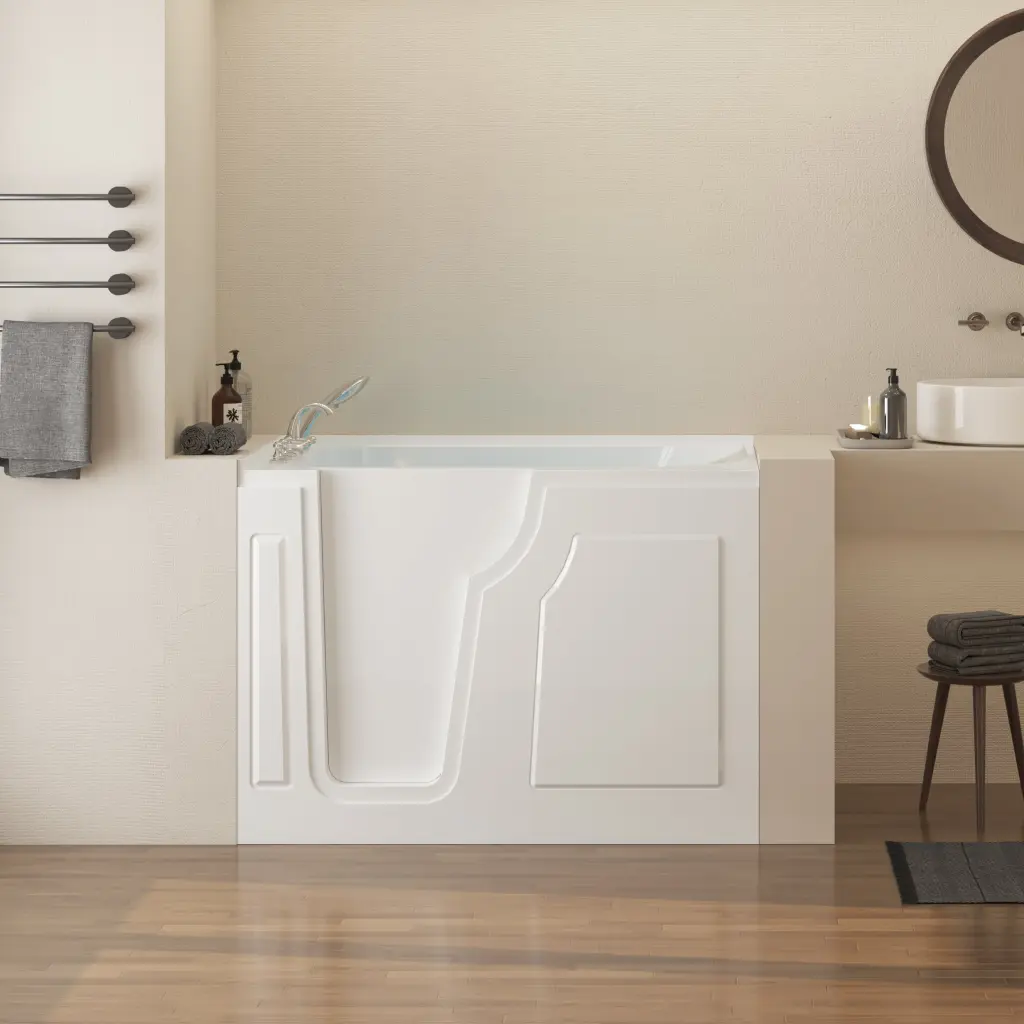 56 Inch Walk Bathtub Left Side Door Quick Fill and Drain Seniors rnb