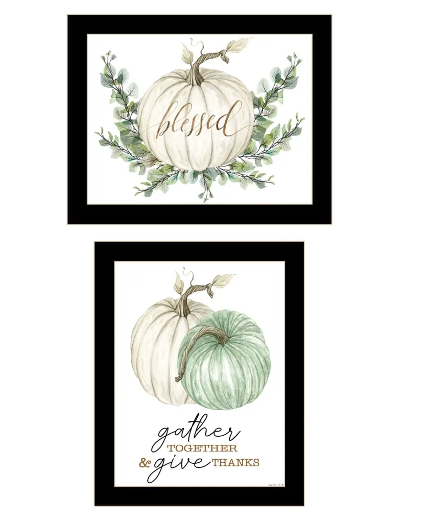 Gather & Give Framed Wall Art Print Living Room Home Decor trendy decor 4u
