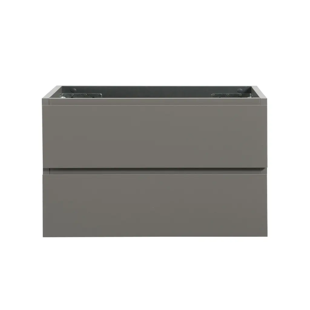 Alice 36 Inch Wall Mount Cabinet Without Sink Two Door Gray Bathroom Storage rnb
