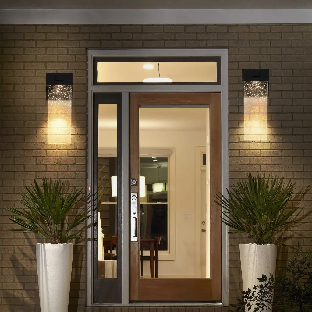 Outdoor Water-resistant Transparent LED Crystal Wall Lamp lighting commune