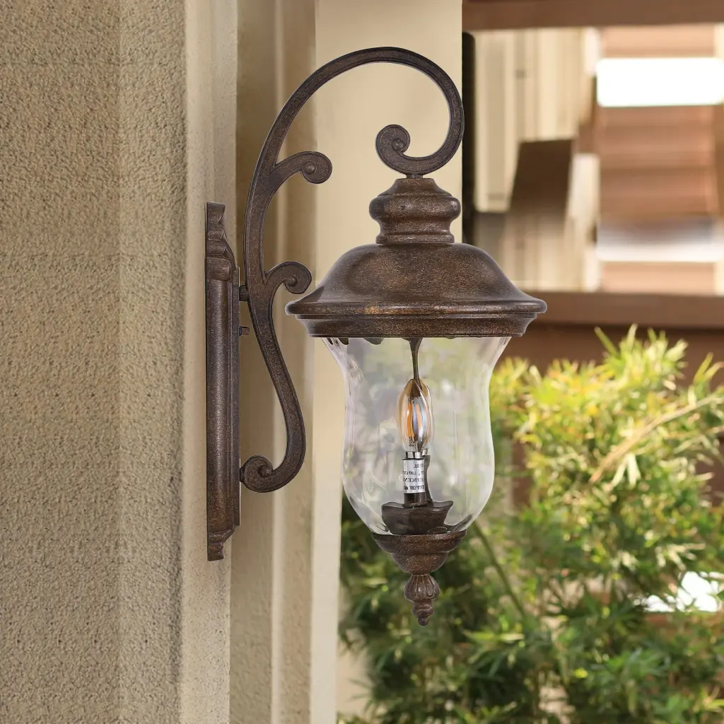 Vintage Outdoor Wall Lantern Weatherproof Exterior Sconce Light Fixture lighting commune