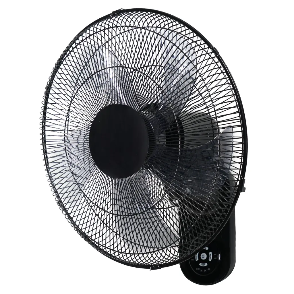 Effortless Deluxe 18 Blade Wall Mount Fan 5 Blades Adjustable 3 Speed White Modern Design w1134dhs
