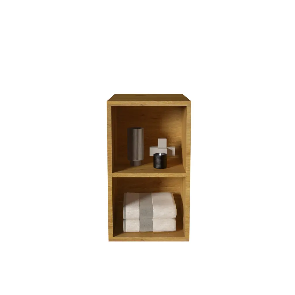 CC0212S106 Oak Bathroom Open Shelves Cabinet Wall Mounted Storage Cabinet abay home