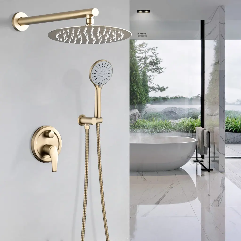 10 Inch Wall Mounted Shower High Pressure Rain Shower Head Modern Design sihua sanitary ware