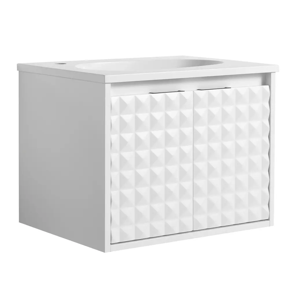 24 Inch Wall Mounted Bathroom Vanity Sink Soft Close Doors g-lemon
