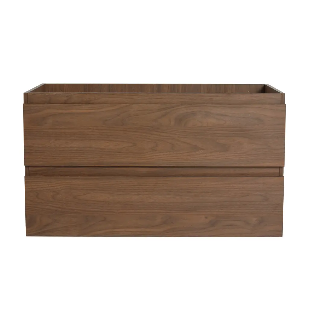 36 Inch Wall Mounted Bathroom Vanity Cabinet Only Matte Black g-lemon