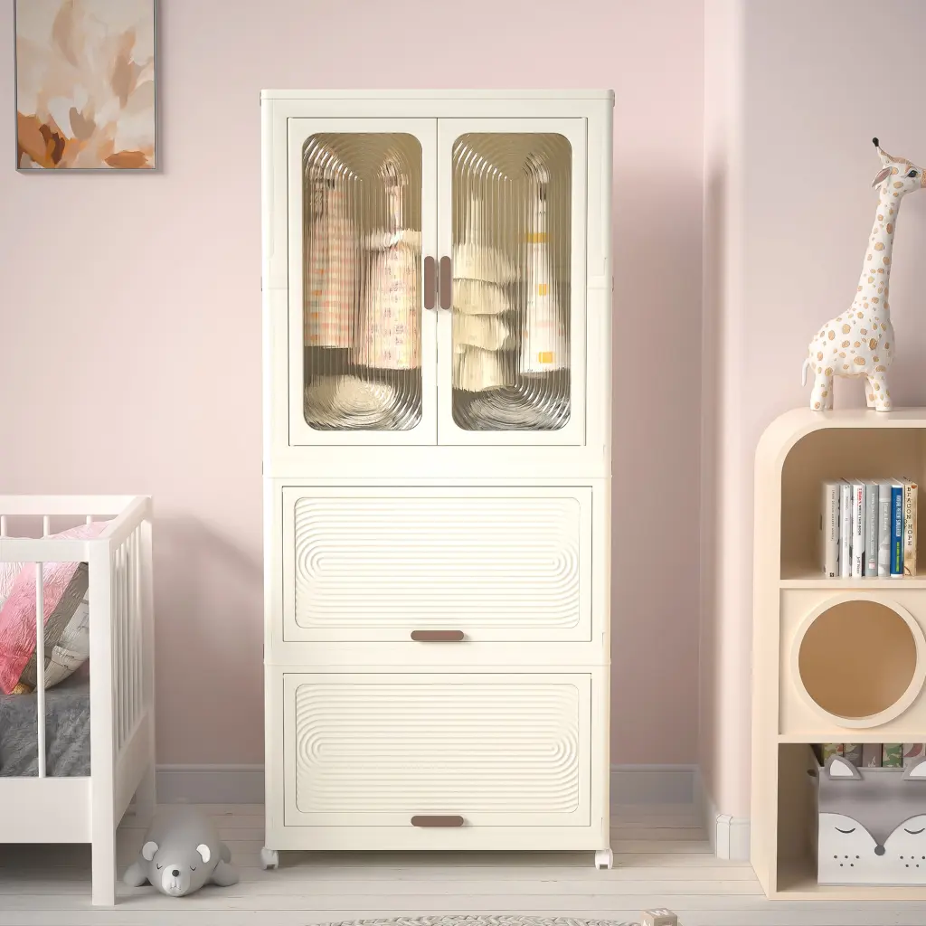 Travel Friendly Wardrobe Closet Storage Organizer Clothes Portable Dresser Hanging Rod leavader