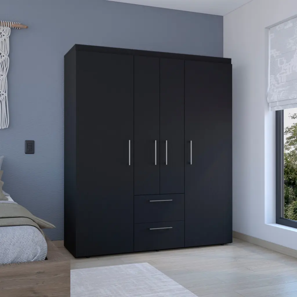 Bariloche Wardrobe Multi Section Storage Hanging Rods and Shelves rta muebles colombia