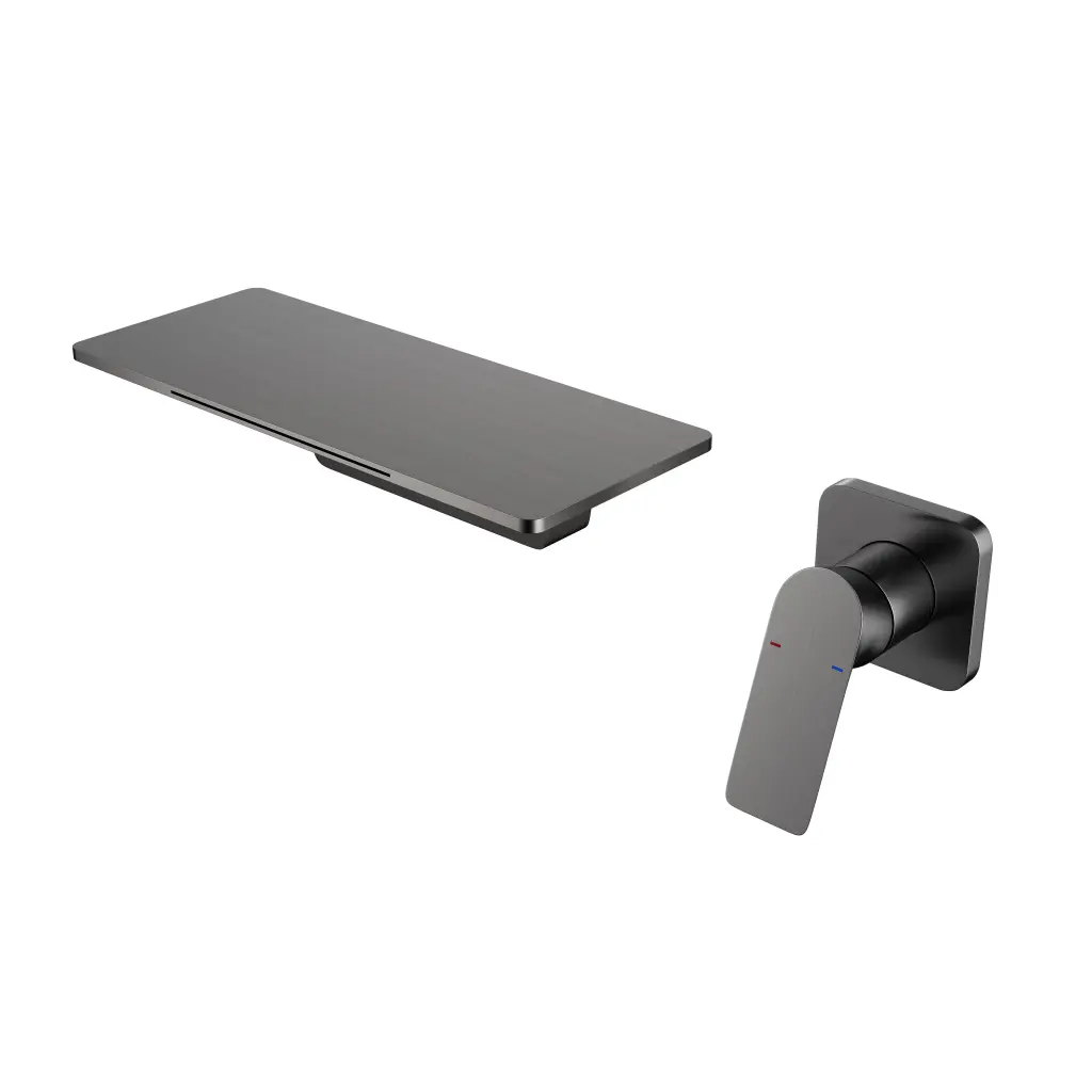 Waterfall Bathroom Sink Faucet Gunmetal Copper Alloy rnb