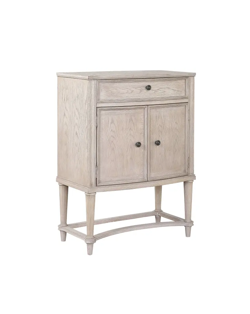 Wynsor Wine Cabinet Antique Champagne 67536 Champagne Wood Storage Wine Bottles acme onsite store