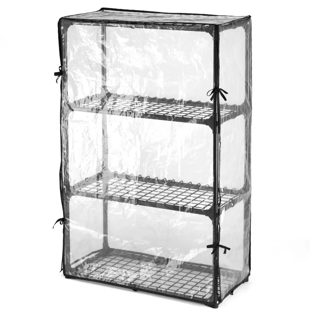 4 Shelf Wire Rack 1 Pack Cover Black Alloy Metal kangle store