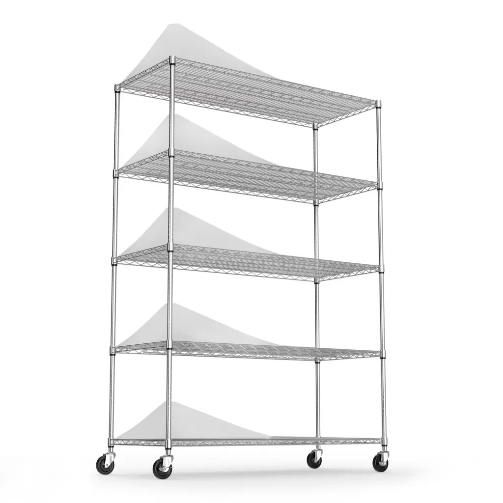 5 Tier 6000Lbs Heavy Duty Customizable Storage Rack Metal Shelf Wire Shelving like it