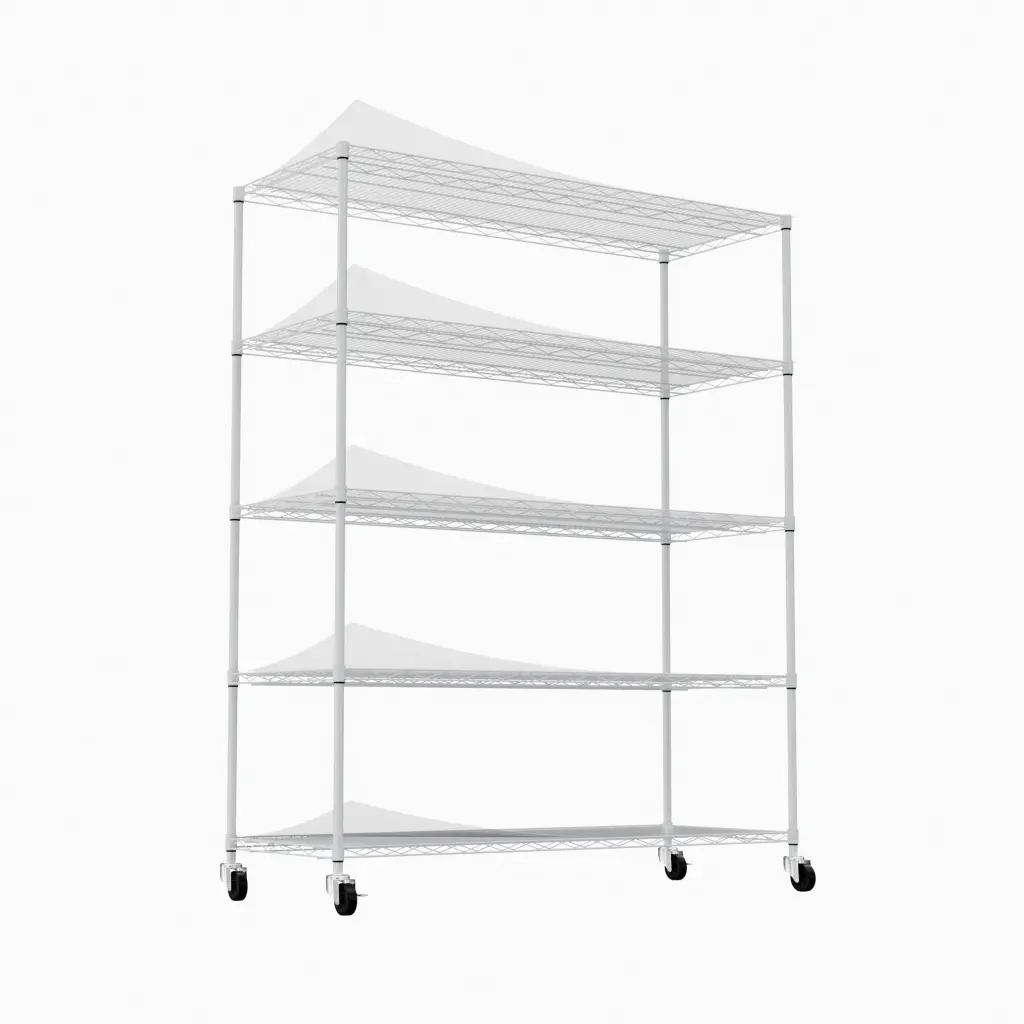5 Tier Heavy Duty Customizable Shelving and Racking 300 Lbs Per Wire Shelf Storage Solution cz store