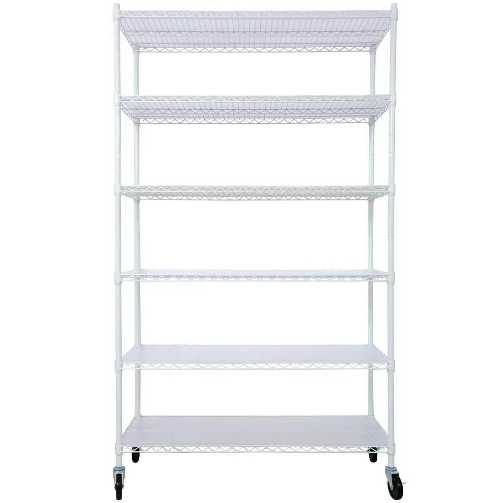 6 Tier 6000Lbs Capacity NSF Metal Shelf Wire Shelving Unit Heavy Duty g-h