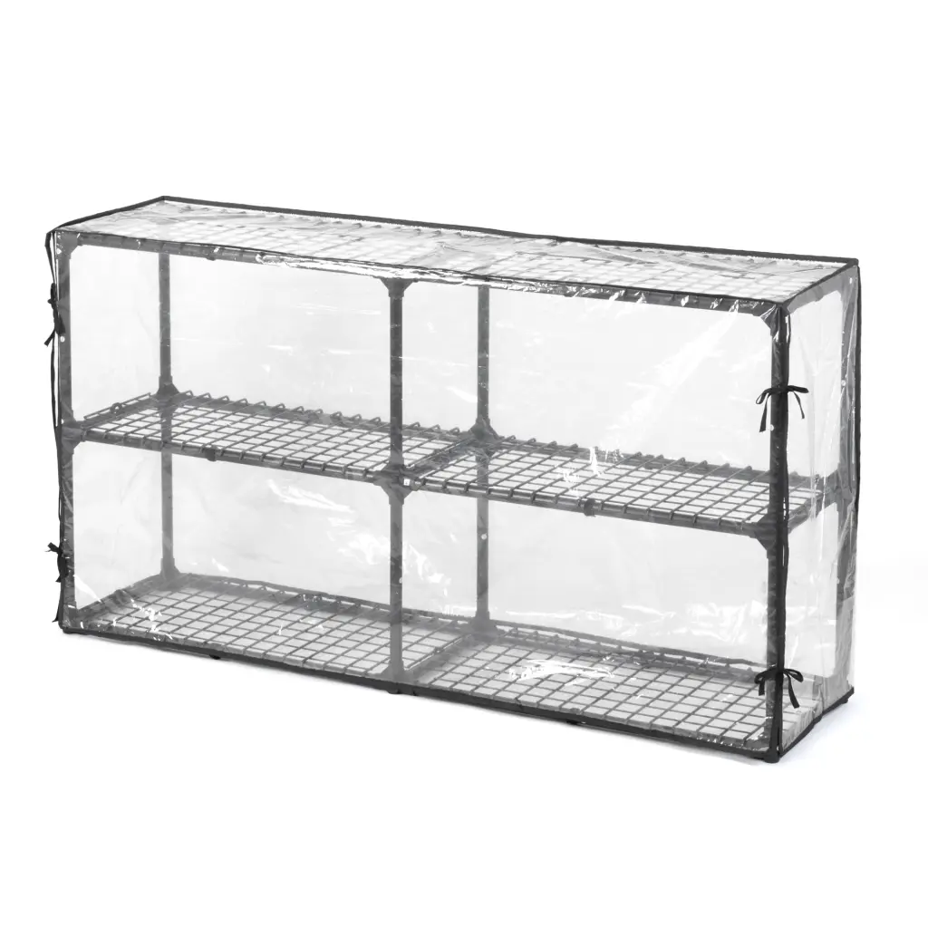 3 Shelf Wire Rack Cover - 2 Pack Black Alloy Metal Storage Rack kangle store
