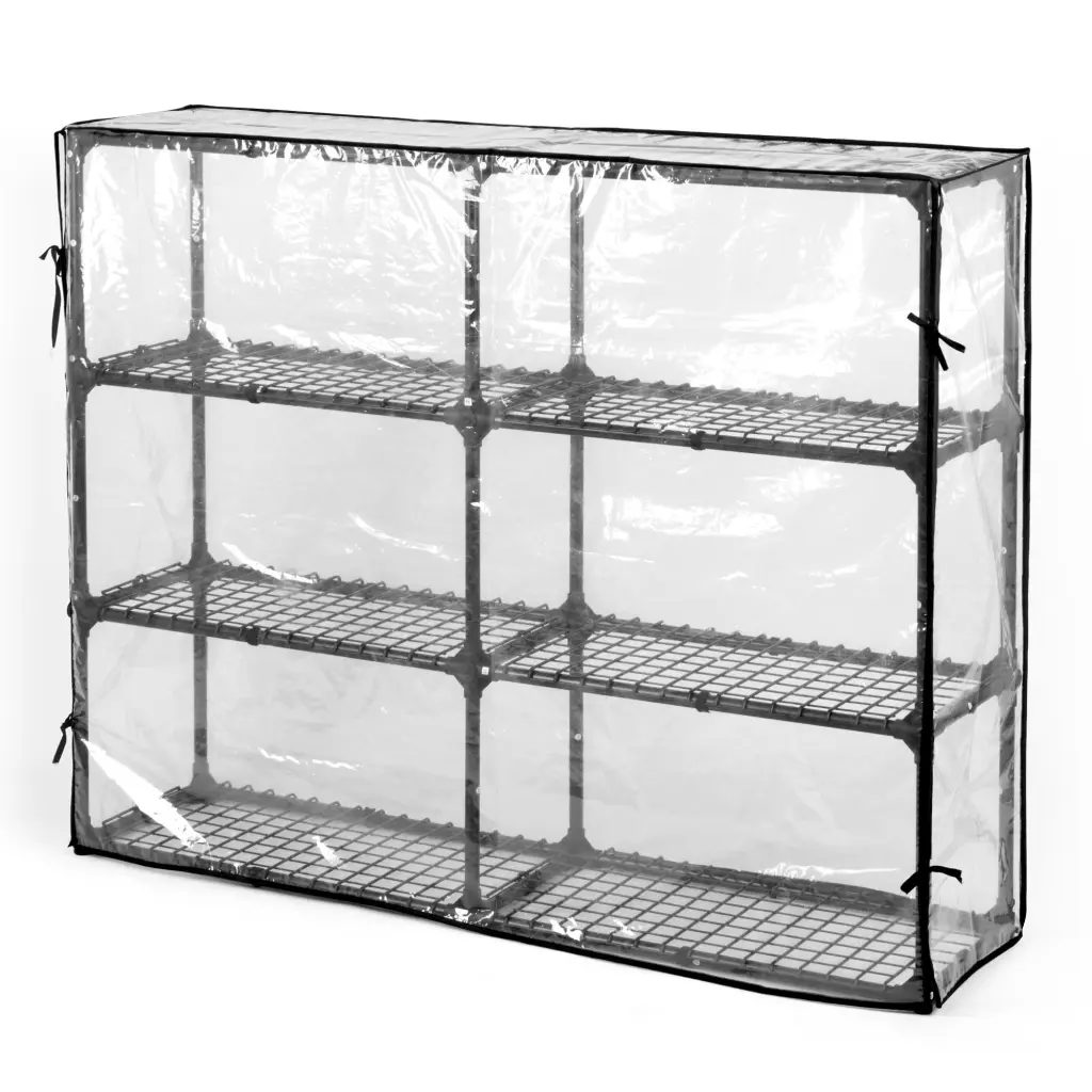 4 Shelf Wire Rack Cover 2 Pack Black Alloy Metal Storage Shelves kangle store