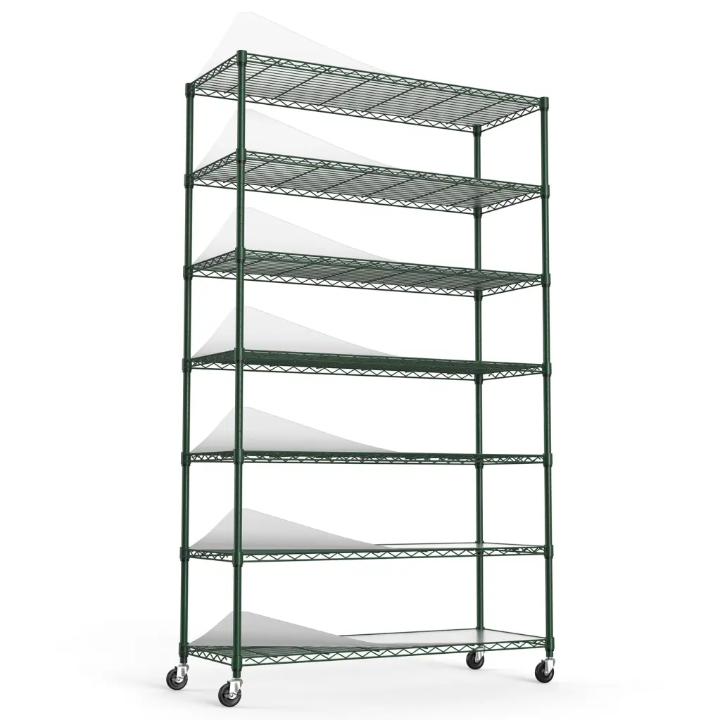 7 Tier Wire Shelving Unit 2450 Lbs NSF Height Customizable Garage or Storage like it