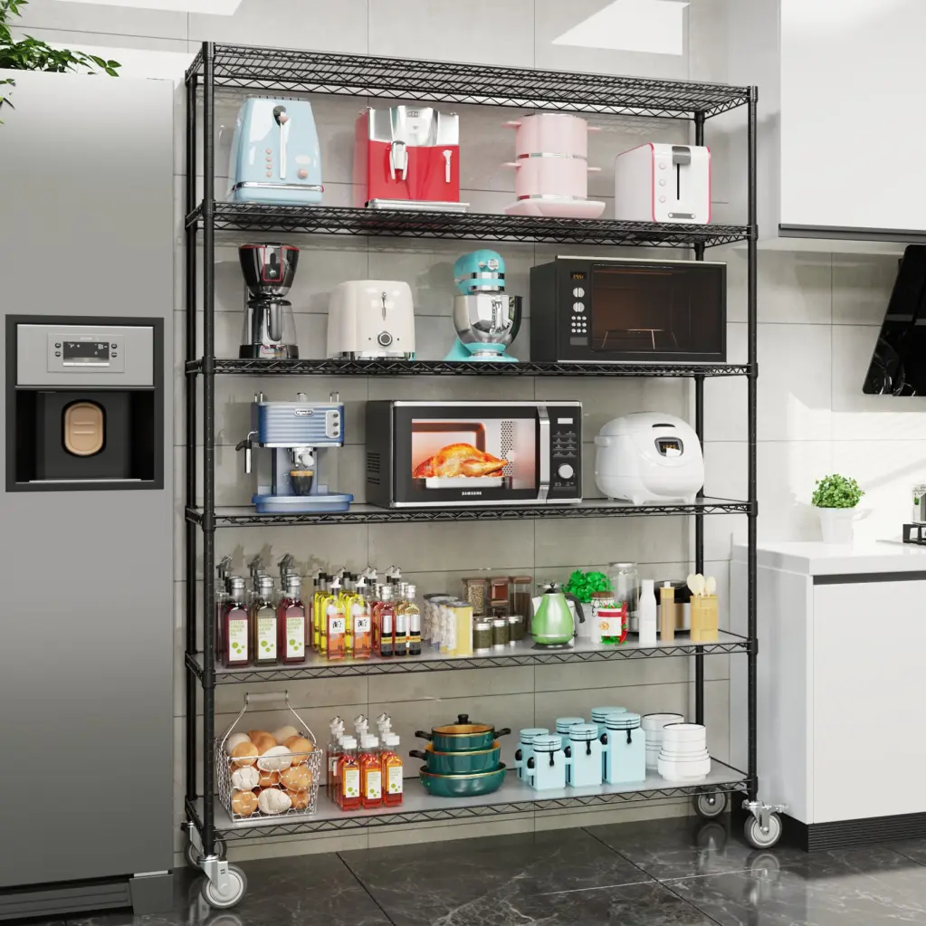 6 Tier Wire Shelving Unit 6000 Lbs Capacity NSF Certified Height Adjustable Metal Garage Storage Rack like it