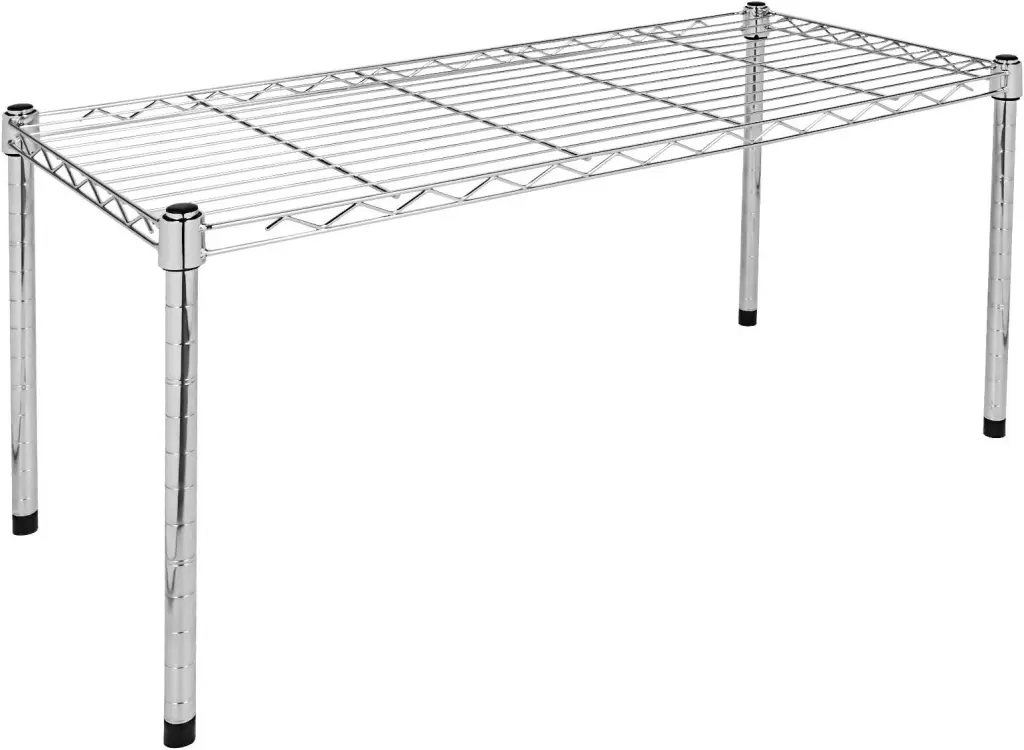 1 Tier Shelving Unit 29.92 W X 13.78 D X 14.96 H Steel Organizer Wire Shelf w1134dhs